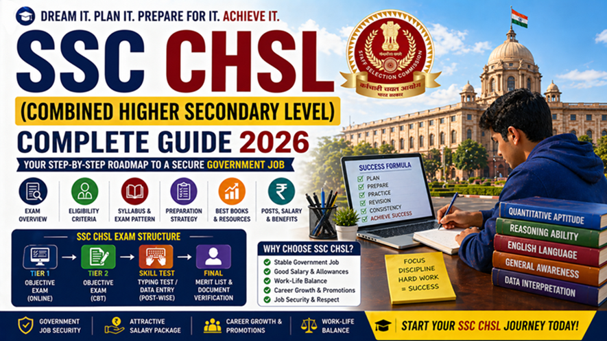 SSC CHSL Complete Guide 2026: Eligibility, Syllabus, Preparation Strategy & Career Roadmap