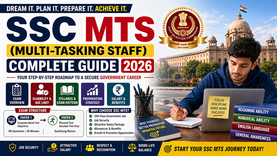 SSC MTS Complete Guide 2026: Eligibility, Syllabus, Exam Pattern & Preparation Roadmap